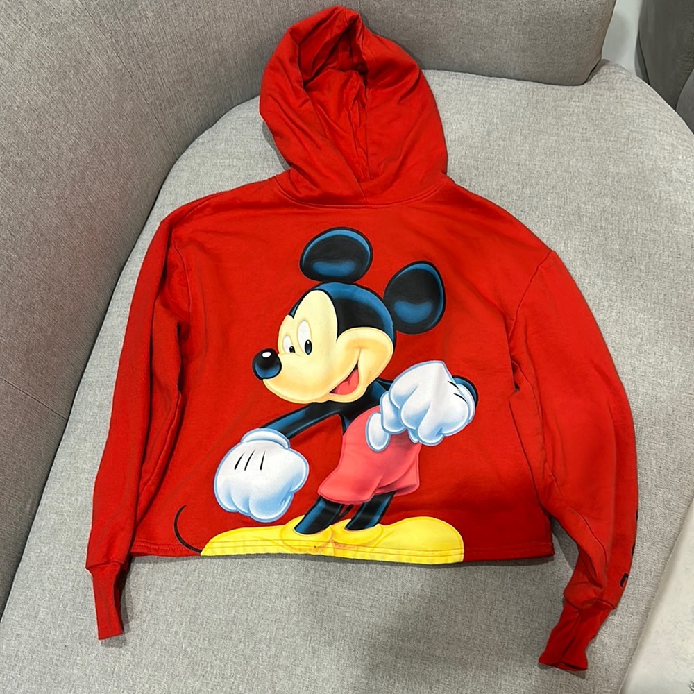 Mickey Mouse crop Hoodie